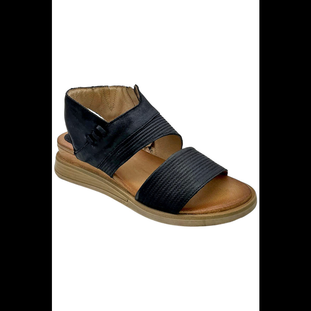 Miz Mooz Black and Brown Sandals